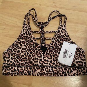 Zyia Leopard Grid Bra